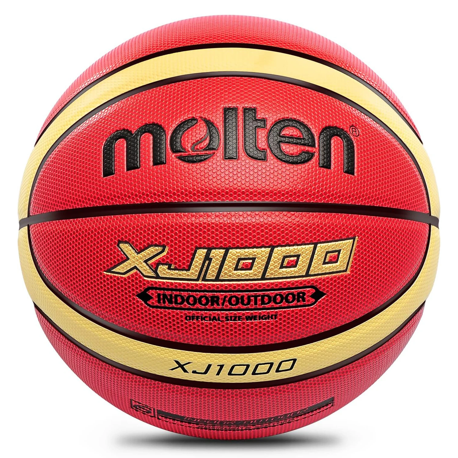 Molten XJ1000 Basketball Size 6, 7 Indoor/Outdoor Training Wear-Resistant PU Leather Basketball