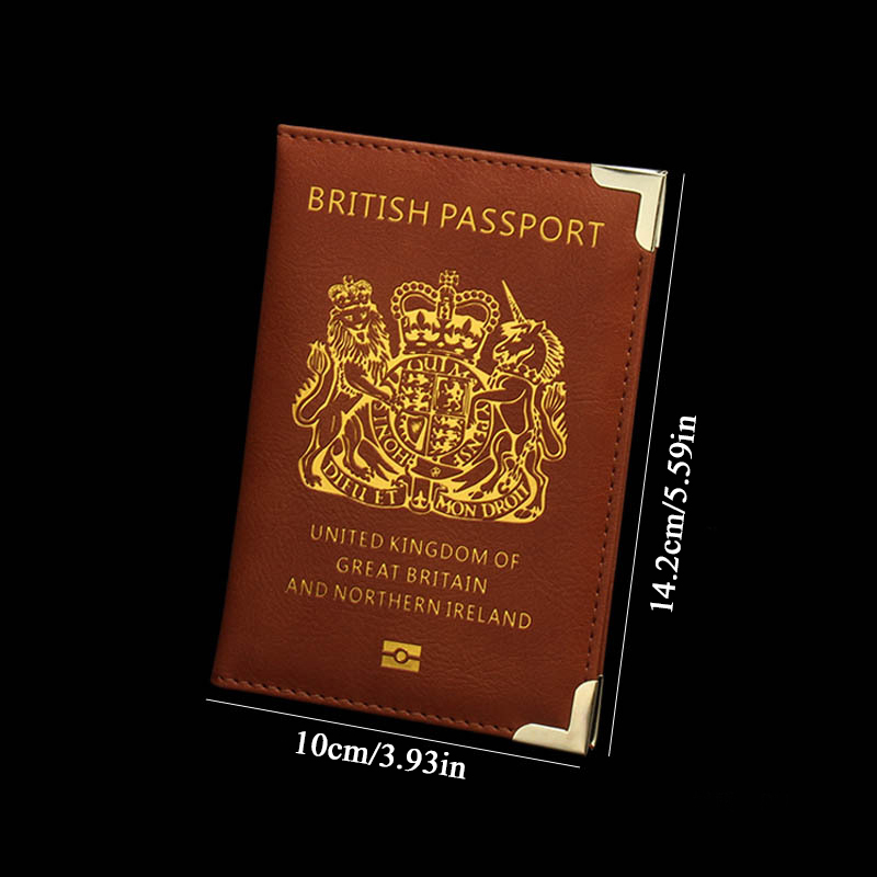 2023 Travel Accessories New United Kingdom British with Elastic Band Holder Cover Passport Wallet