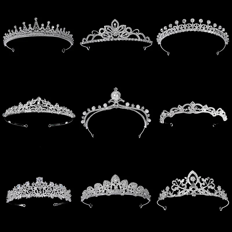 Crystal Tiara Bridal Jewelry new Exquisite Bride Party 2025 Rhinestone Bridal Crown New Hair Jewelry Women Headpiece Hair Accessorie