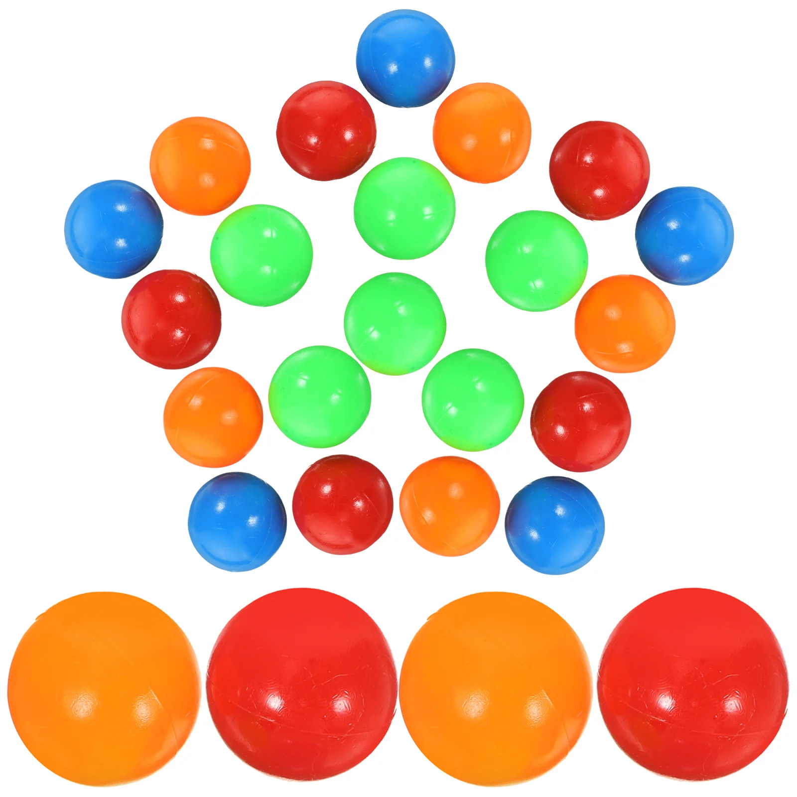Game Replacement Balls Plastic Colorful Games Beads Compatible for Hungry Hippos Swallowing Beads Game Toy (Random Color)