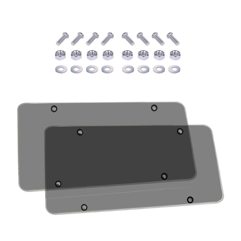 Clear Anti-Speed Red Light Toll Camera Stopper License Frame Cover Photos Plate Dropship