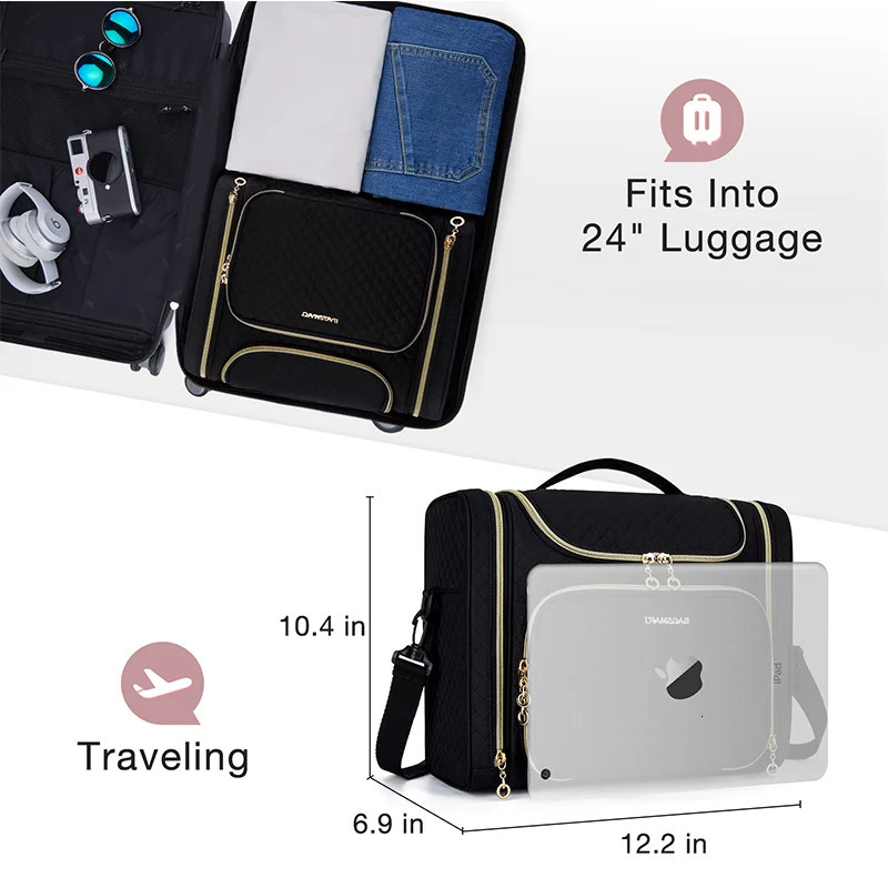 Bagsmart Womens Makeup Bag Waterproof Large Capacity Makeup Bag Essential for Makeup Travel Organizers 241031