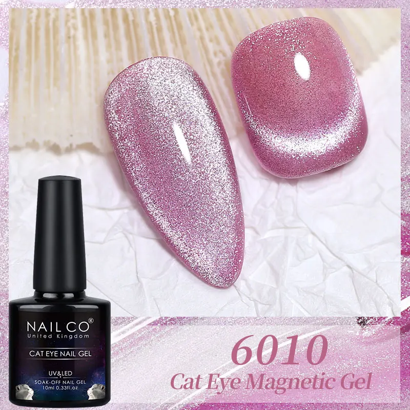 NAILCO Crystal Cat Eye Gel Nail Polish 10ml UV Nail Art Lakiery Hybrydowe SPAR Magnet Nail Gel Lacquer Color Gellak Vernis Soak