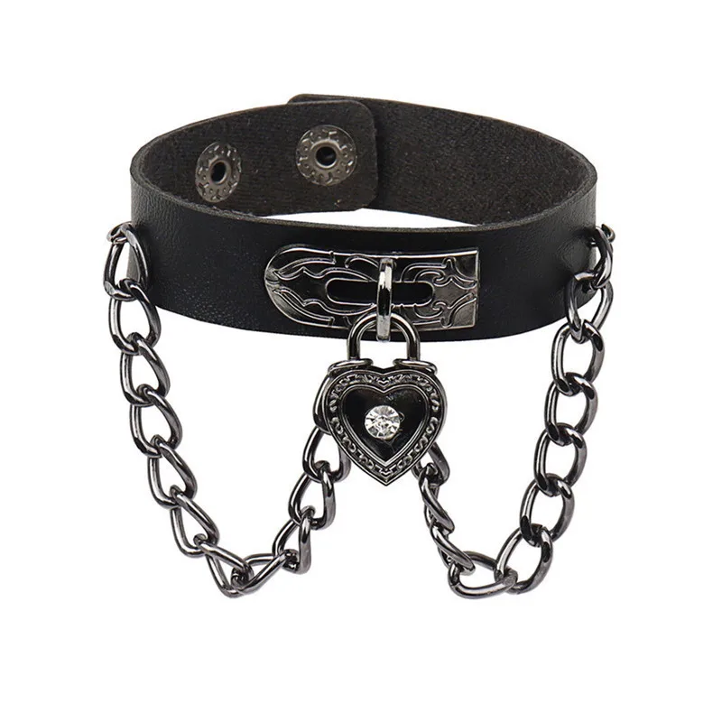 Hot Punk Leather Studded Bracelet for Men Women 80s Studded Wristband Goth Rock Bracelet Spike Rivet Cuff Bangle Unisex Metal
