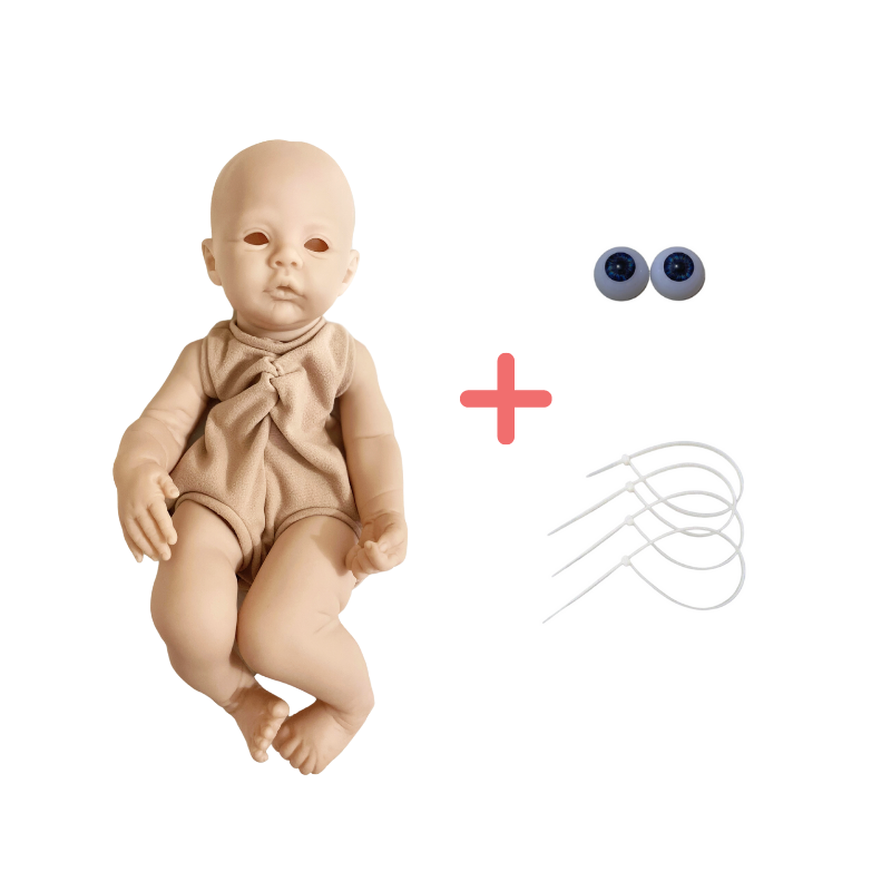 17 Inch Kit Meadow Reborn Baby Doll Kit With Engraving Name Blank Baby Molds Unpainted Unassembled Handmade DIY Toy For Girls