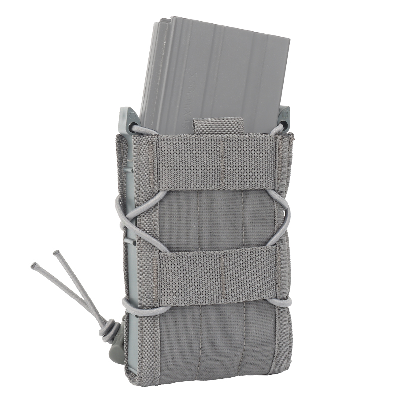 MOLLE Single Rifle Mag Pouch Open-Top Mag Pouch for M4 M14 M16 AR15 G36 PMAG 5.56 .223 AK 30 40-round magazines Holder Nylon