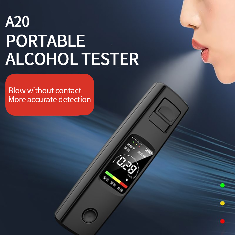 Alcohol TestsA20 Alcohol Tester Professional Breathalyzer Alcohol Test With LED Display Dual Mode Switch For Alcohol Meter Alcoo
