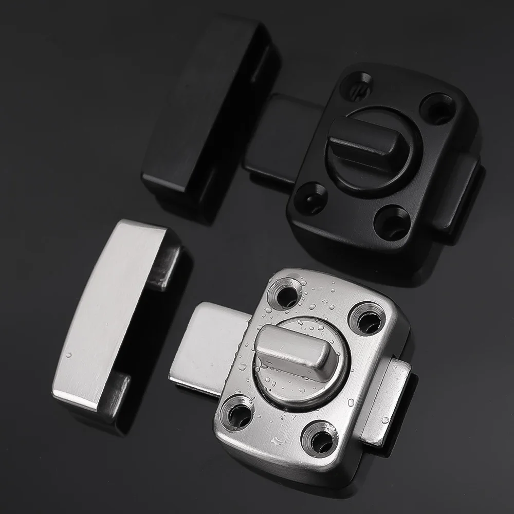 Kids Safety Drawer Locks Clasp Door Bolt Type Interior Perforated Latch Door Lock Universal Safety Lock Bedroom Anti-theft Locks