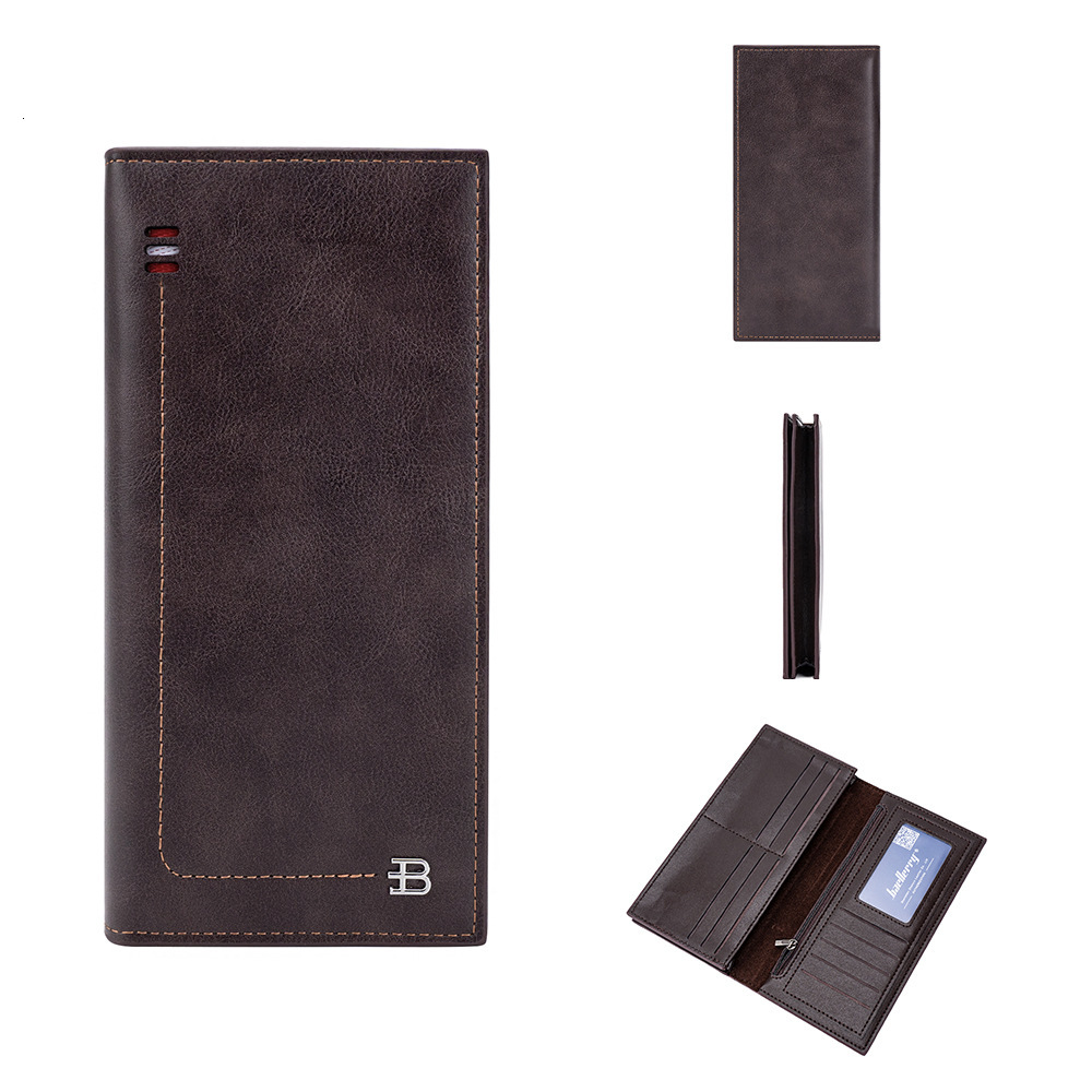 Men's new designer Baellerry multi card zipper minimalist wallet anti-theft brush handbag
