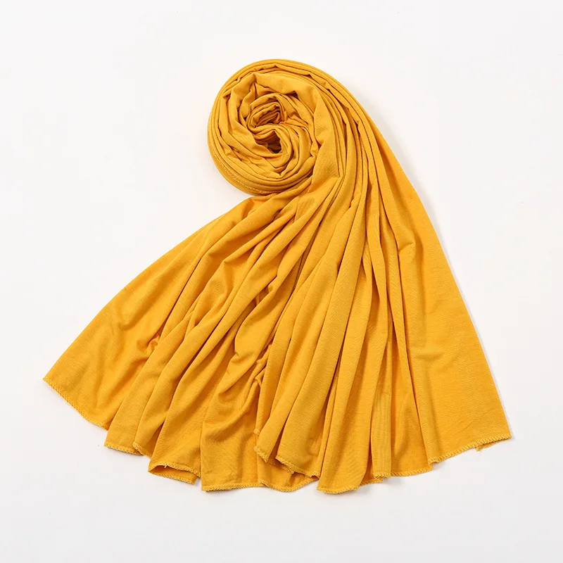 Long Stretch Jersey Hijab Scarf Muslim Turban Headscarf Full Hair Cover Wrap Head Wraps for Women