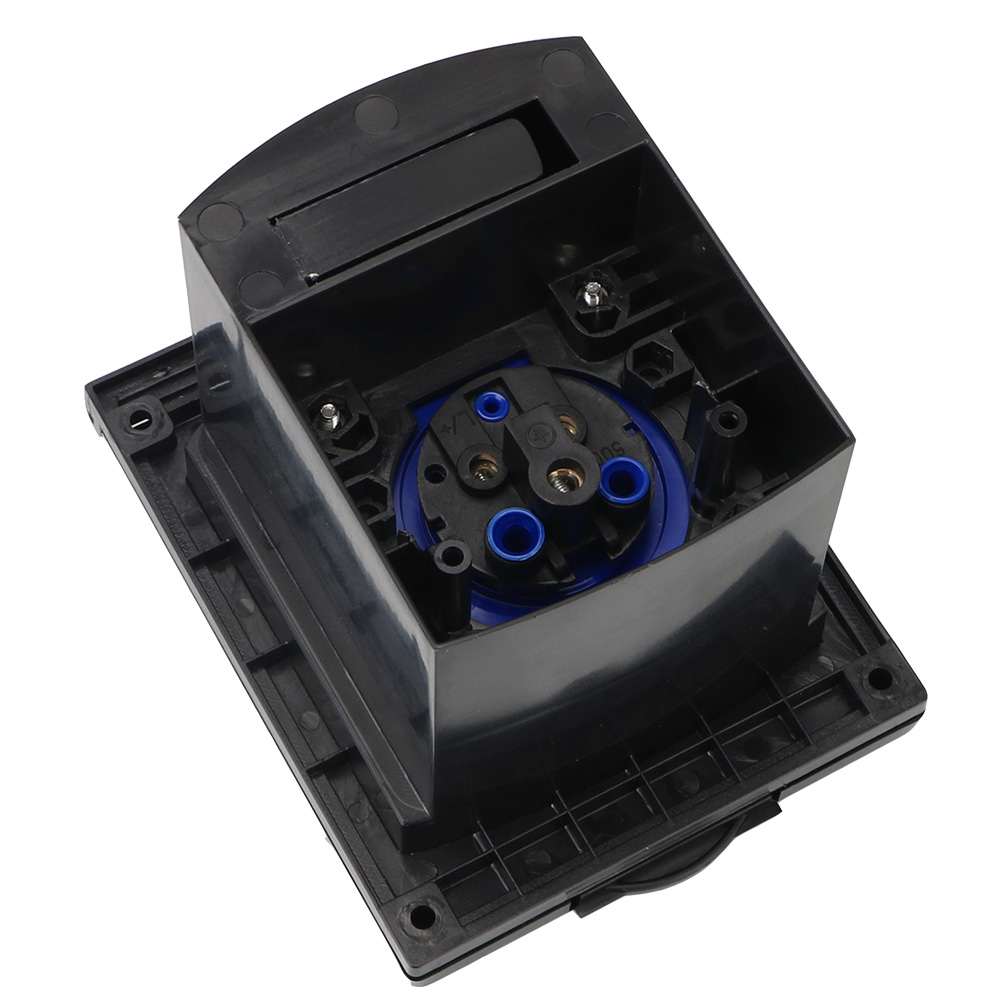 220V 240V 16A Caravan Adapter Charger Plug Socket With Cover Flush Hook Up Tool Waterproof Accessories For RV Camper Marine Boat