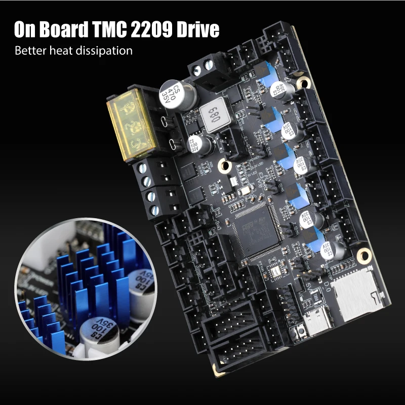 Mellow Gloomy FLY RRF E3 PRO V3.0 Wifi 1.6M/S 32Bit Control Board TMC2209 3D Printer Parts Upgrade Ender 3/5 Duet 2 - view 4