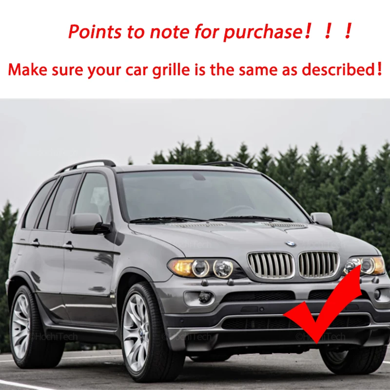 High quality Front Gloss black kidney sport grilles Hood grill for BMW E53 X5 LCI 2004 2005 2006 Car Styling Replace type