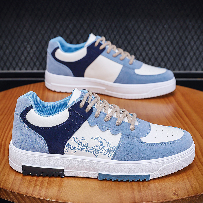 2023Men's Flat Student Breathable Fashion Lace-Up Sneakers Men's Comfort Sports Jogging Shoes Zapatillas Hombre be3d2