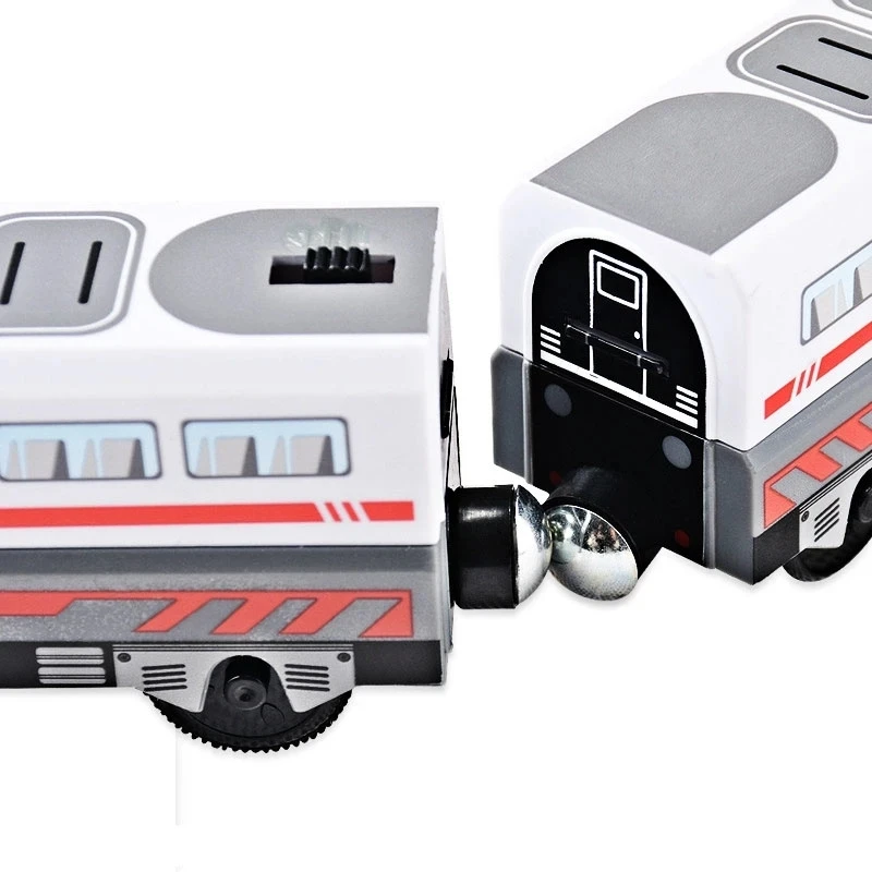 RC Electric Train Set Locomotive Magnetic Train Diecast Slot Toy Fit for Brand Wooden Railway Tracks Toys for Children Gifts