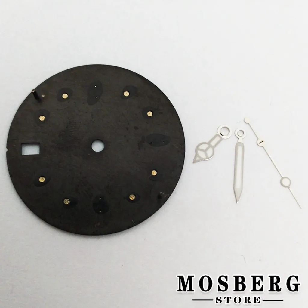 28.5mm 29mm 30.5mm Sterile Watch Dial With Hands Green Luminous For NH35 NH36 Watches Movement Parts