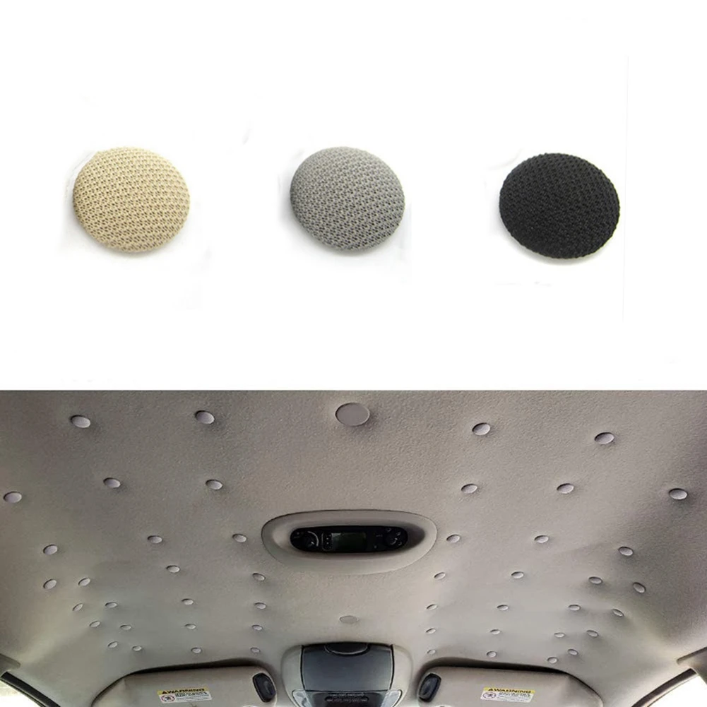 60Pcs Car Roof Liner Repair Kit Car Repair Rivets Roof Sky Repair Rivets With Pins Screwdriver Tape Measur Universal Accessories