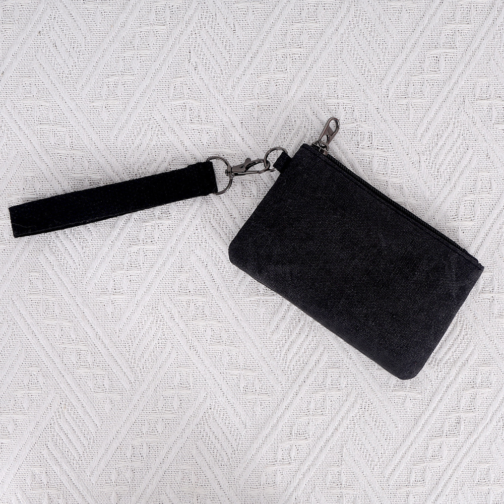 New washed canvas coin purse, coin, keycard handbag, handbag