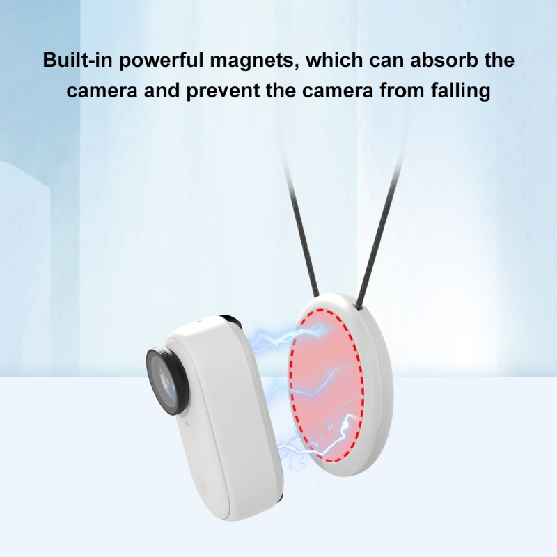 PULUZ Magnetic Pendant Holder For Insta360 GO 3 Sport Camera Quick Release Neck Strap Accessories