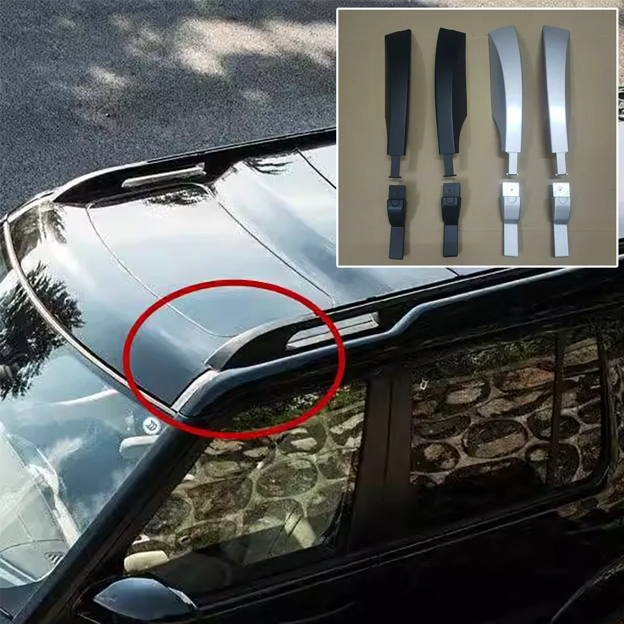 1Pc Roof Luggage Rack Cover Roof Bar Roof Rail End Shell Cap Protector For Land Rover Discovery 3 /4 Front / Rear Left/Right