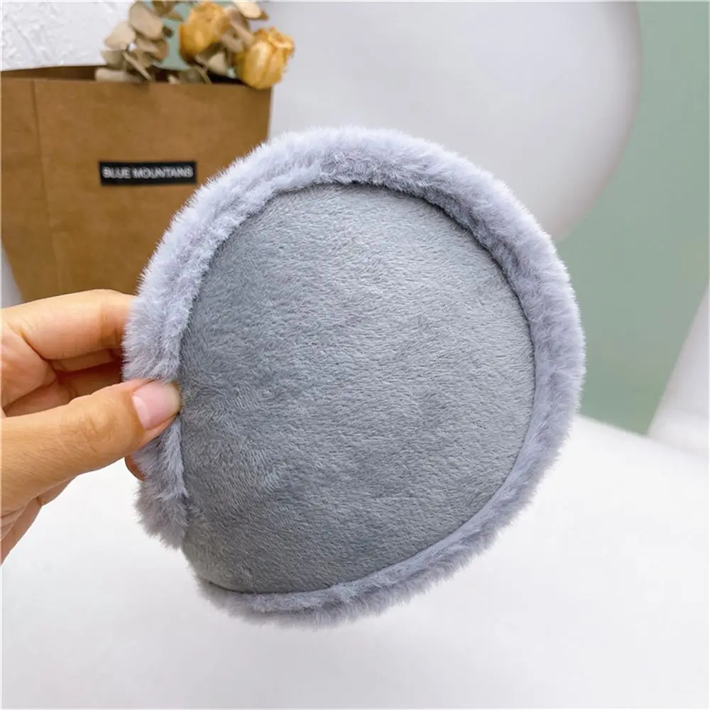 Mens Ear Muffs Winter Ear Warmers Fleece Unisex Thicken Plush Earmuffs Behind Band Head