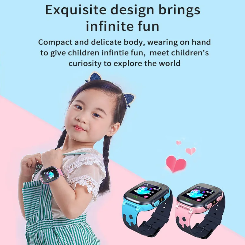 For Xiaomi Smart Watch For Kids Boys Girls LBS Call Phone Watches HD Camera SOS Voice Chatting Children Smartwatch Sim Card