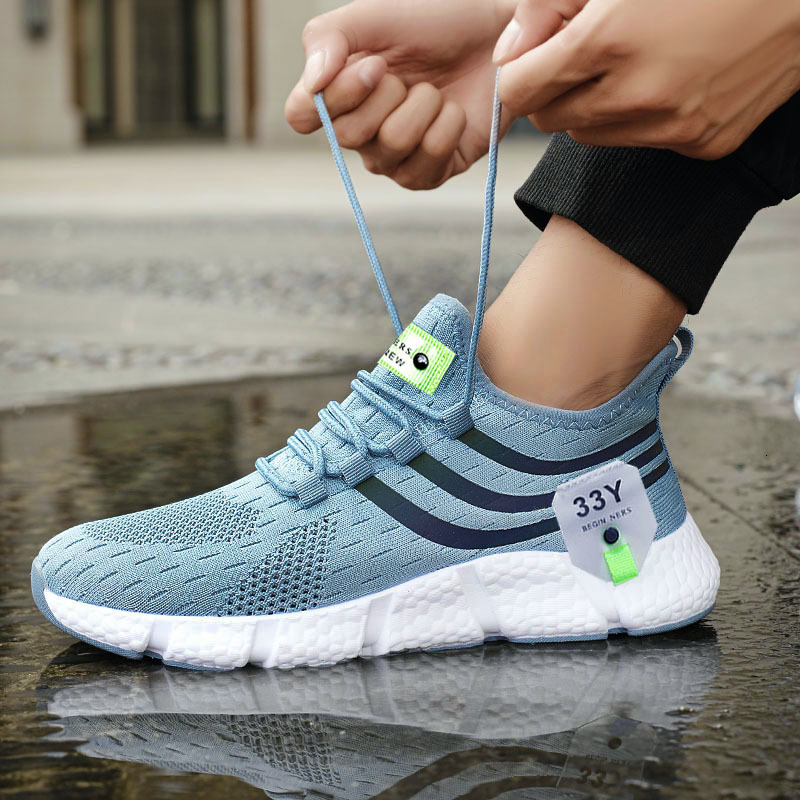 Men Breathable Classic Running Sneakers for Man Outdoor Light Comfortable Mesh Shoes Slip on Walking ShoesTenis Women 9c6b6