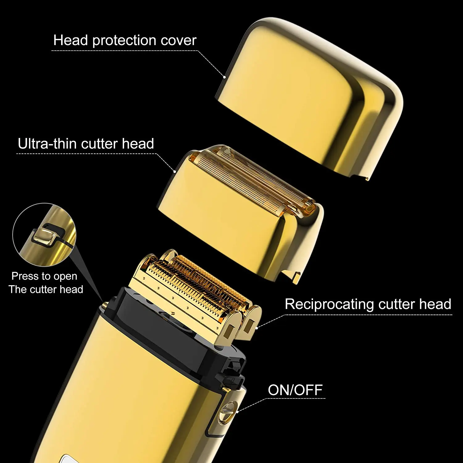 Kemei Tx1 Full Metal Electric Shaver For Men Hair Beard Electric Razor Bald Head Shaving Machine Finishing Fades Rechargeable