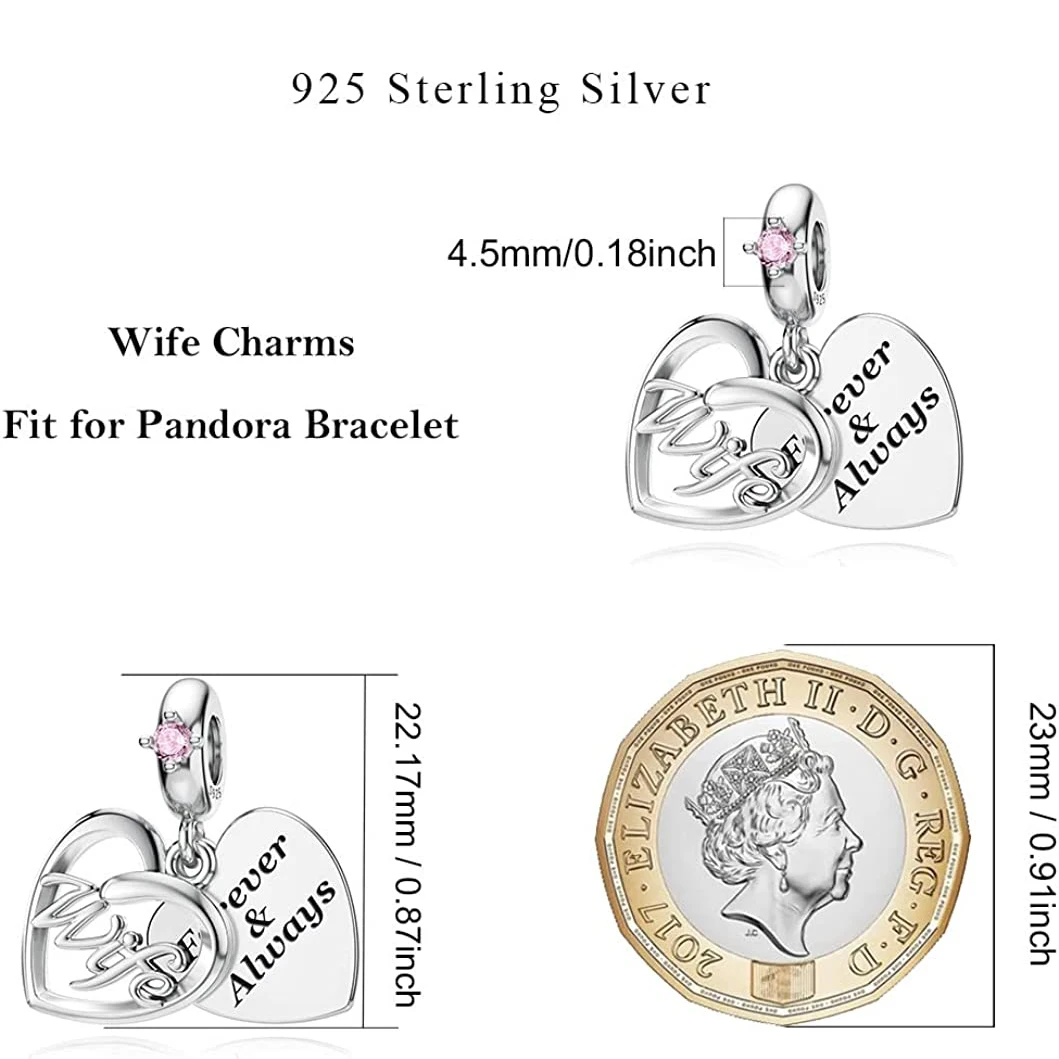 2023 New 925 Sterling Silver Mom Wife Sisters Family Pendans Bead Diy Fit Original Pandora Charm Bracelet Necklace Women Jewelry