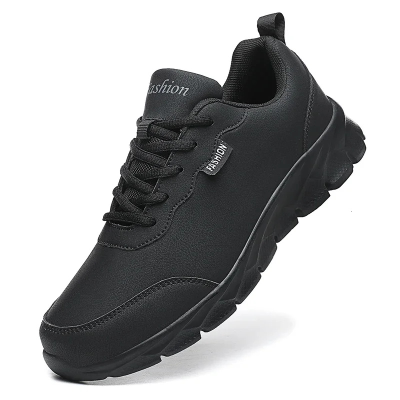 Walking Leather Waterproof Athletic Sneakers Wear-resistant Men Running Sport Shoes Zapatillas Deportivos Hombre 68642