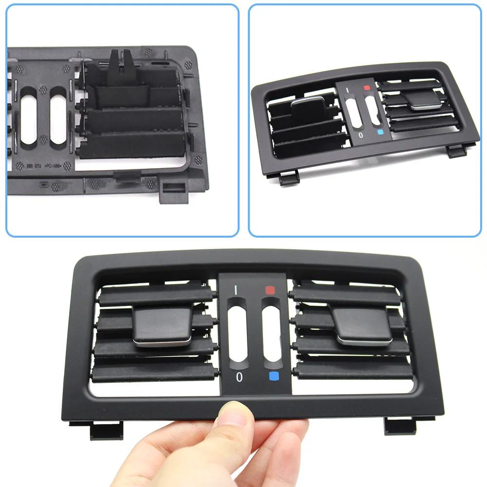 Car Rear Air Conditioning Panel Cover AC Vent Grille Trim Replacement For 5 Series E60 E61 545i 550i 2003-2009 64226957974