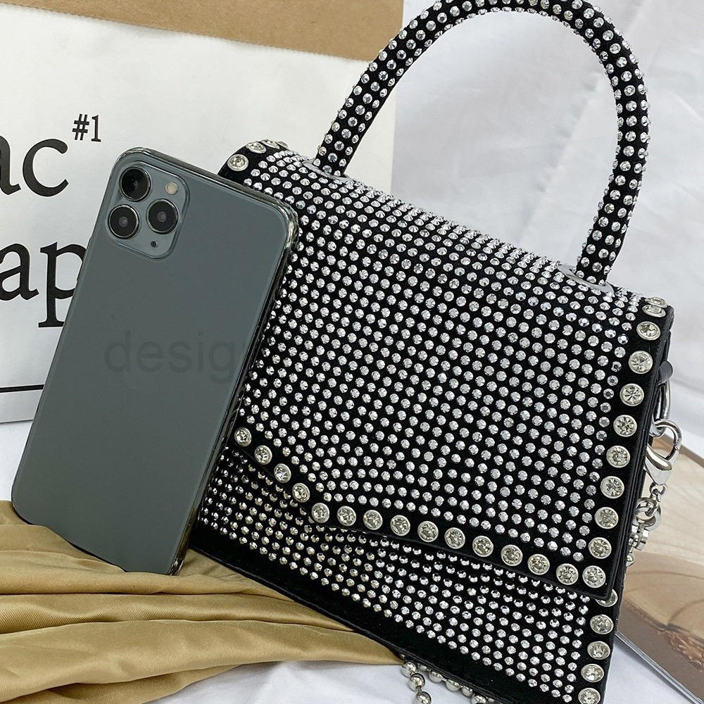 Fashion Classic Bag Designer 10a Top Woman Handbagevening Bags Korean Version Popular Bright Diamond Small Womens New Trendy Casual Mini Chain Crossbo