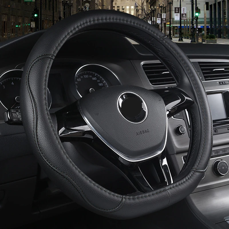 D Type new Car 2025 Steering Wheel Cover Wrap for Chery Tiggo 9 Tiggo9 2023 2024 37-38CM Steering-Wheel