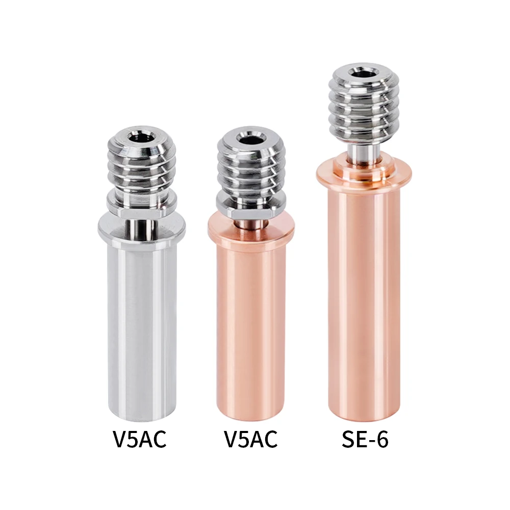 KINGROON CR6 SE SE-6 Heat Break V5 Titanium Alloy Red Copper Throat for For Mega ANYCUBIC Vyper