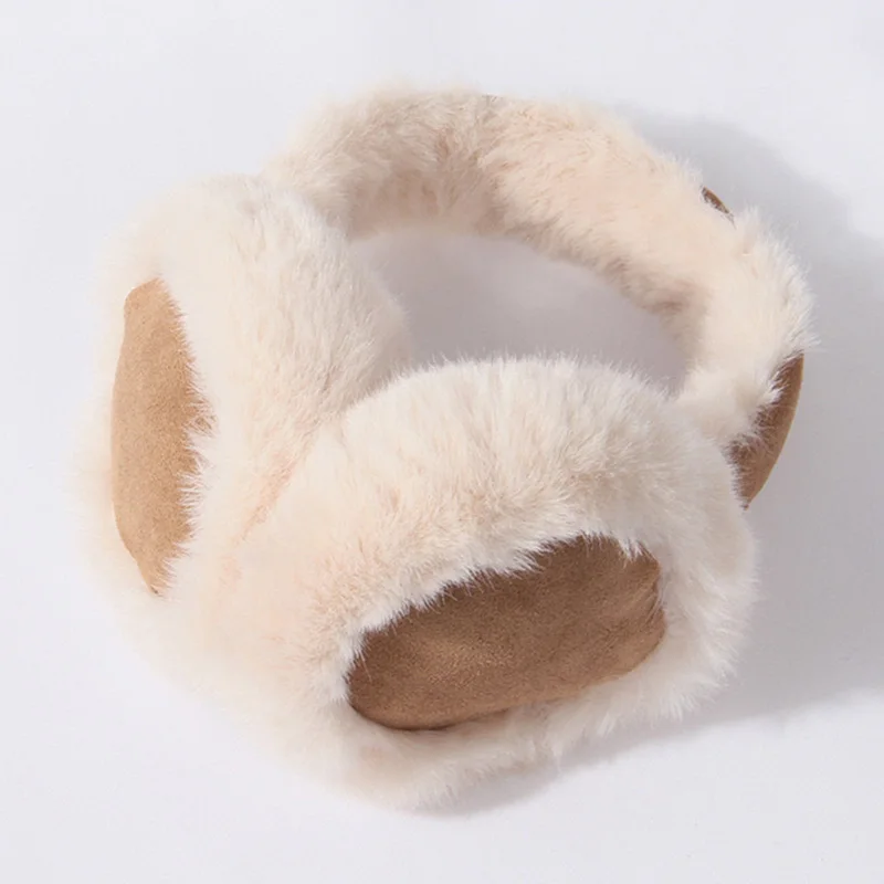 Windproof Earmuffs Women'S Ear Warm Protector Thicken Plush Winter Warm Fleece Earmuff Outdoor Ski Ear Warmer Soft Ear Muffs