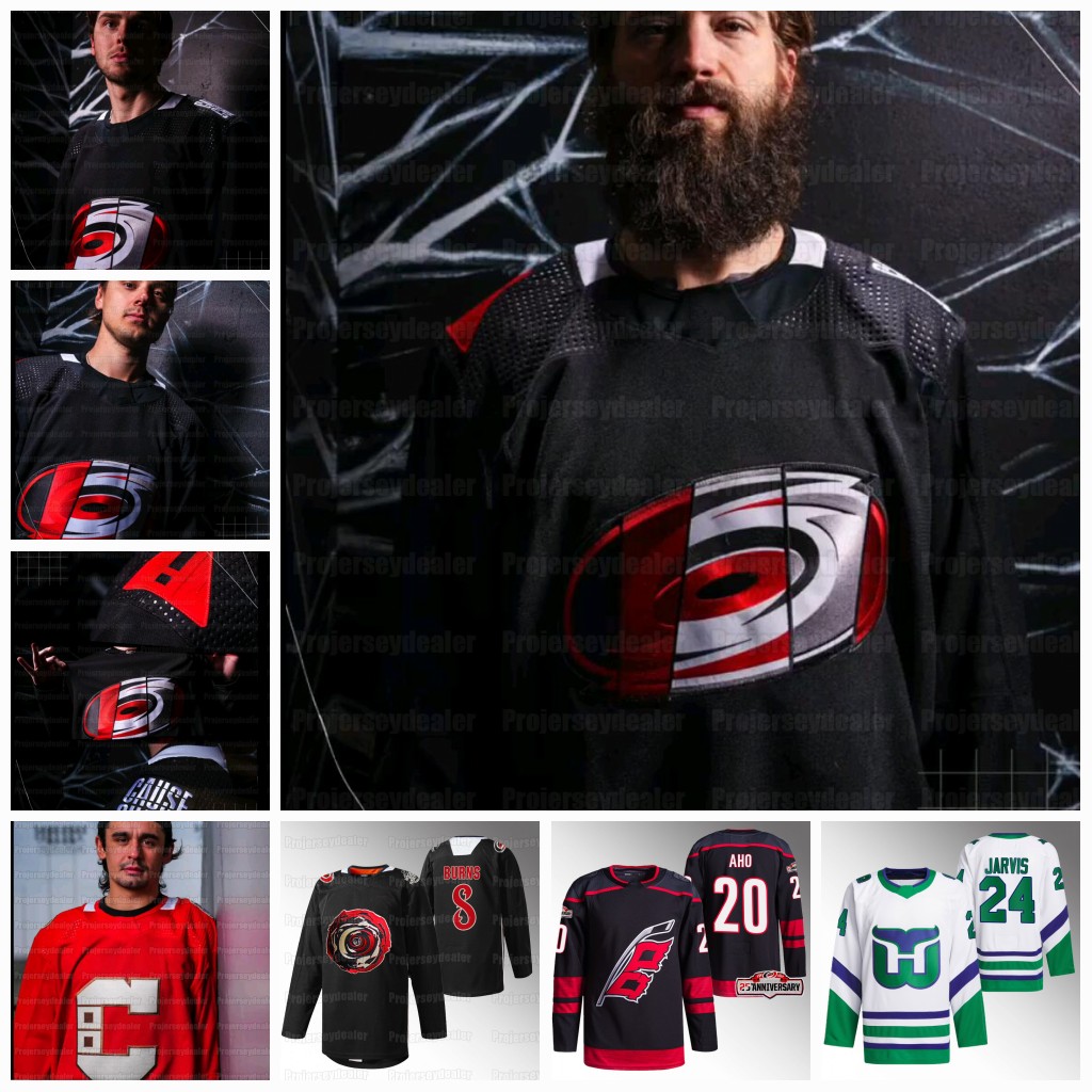 Jake Guentzel 2024 Vintage-inspired Hurricanes Jersey Sebastian Aho Mikko Rantanen Dmitry Orlov Seth Jarvis Necas Jarvis Skjei Staal Kochetkov Slavin