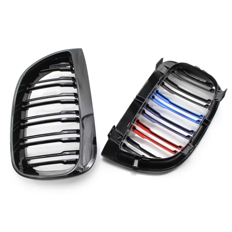 Car Grill Front Kidney Racing Grills Gloss Black M Grille For E81 E87 120d 120i 130i 2004-2006 Auto Exterior Grilles