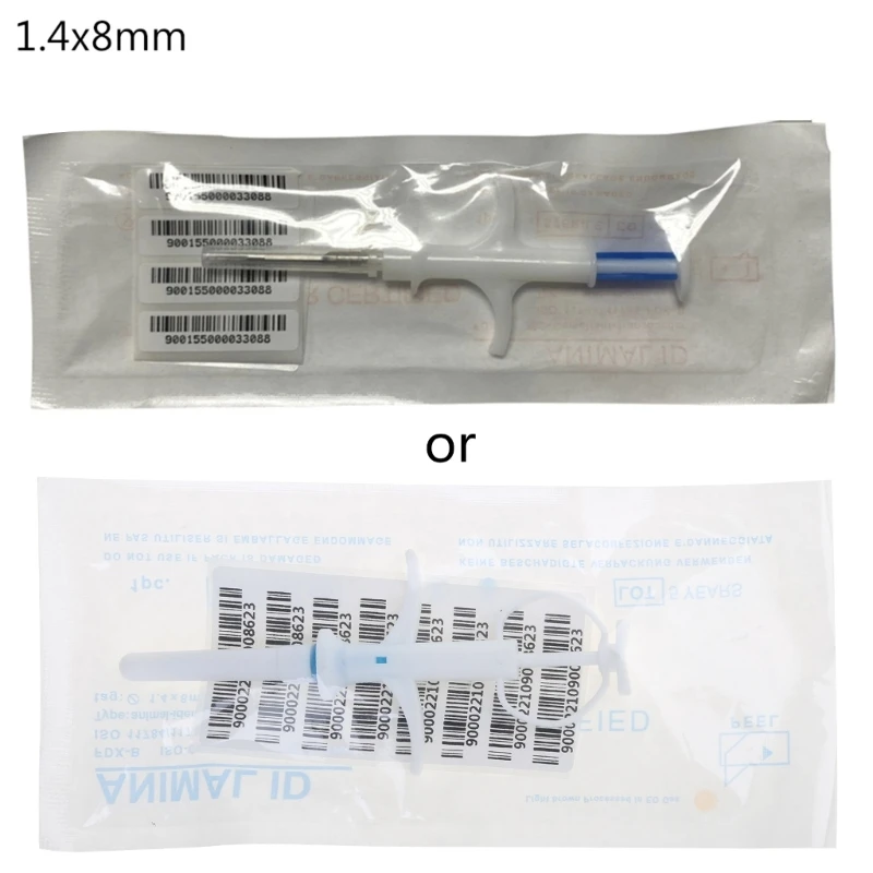 Pet ID Microchip Implant Set Chips Implanter for Dog for Cat Veterinary Manageme
