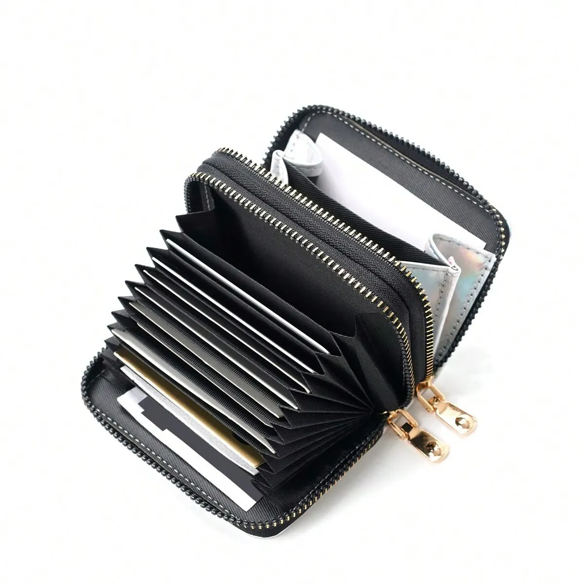 Women'S 1PC Purse Short Y2k Leather Folding Zipper Coin Purse Student Gift Birthday Party Gift Wallet smile