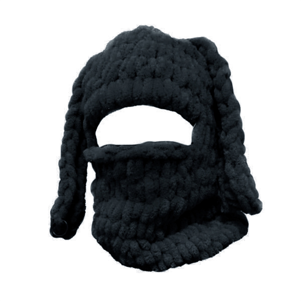 Women Winter Plush Hat Funny Bunny Bear Cow Ears Sweater Beanie Skullies Knit Crochet Balaclava Hat Warm Sweater Beanie Hats