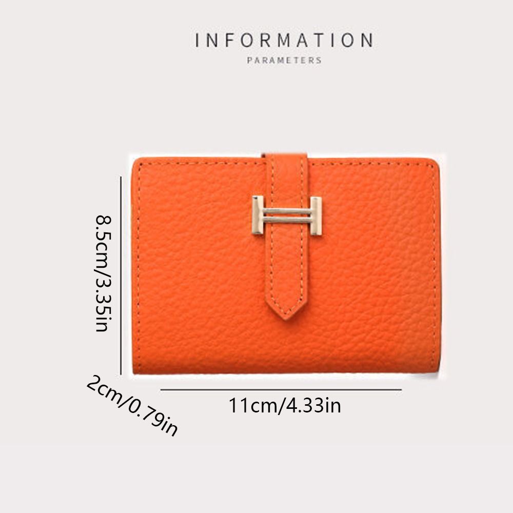 Korean Style Lichee Pattern Card Bag Clutch Bag Card Pocket PU Leather Card Bag Multi-card Slot Coin Purse Card Holder Female