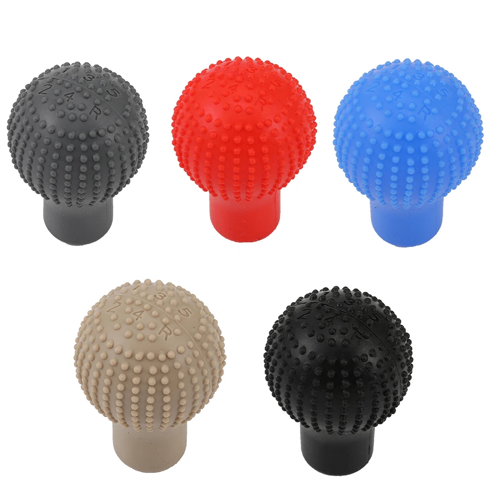 NonSlip Car Silicone Gear Shift Knob Cover Gear Shift Grip Manual Lever Knobs Case Protector Bump Stick Car Interior Accessorie