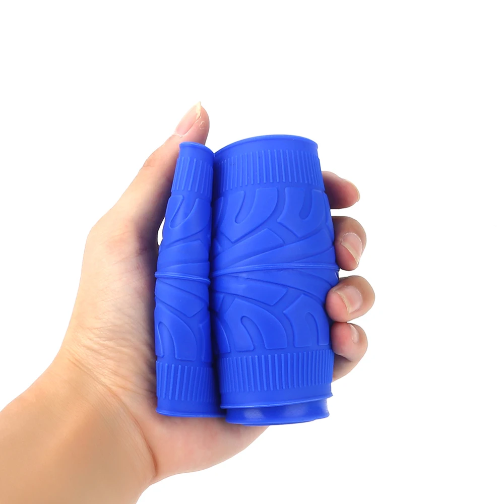 Universal Car Silicone Steering Wheel Cover Tire Texture Soft Steering Wheel Automobiles Accessories