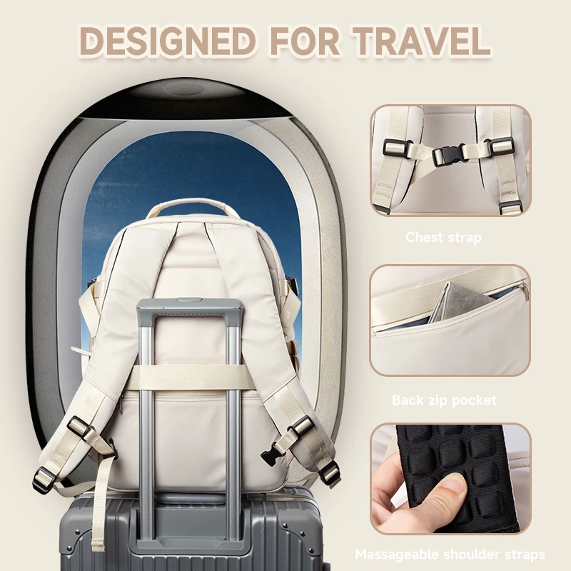 2024 Travel Backpack for Women, Carry On Backpack,Laptop Backpack Flight Approved, College Nurse Bag Casual Daypack for Weekend