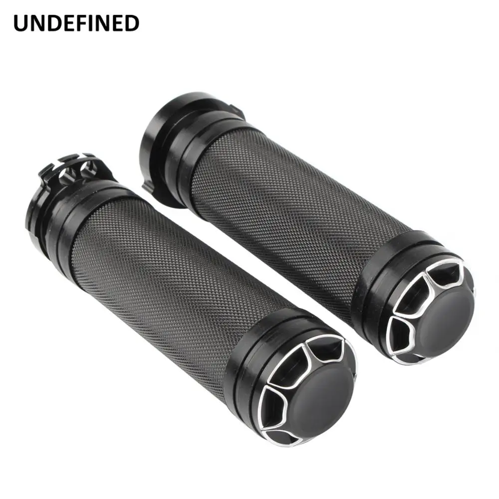 25mm 1"Handle Grips Footpegs Shifter Nail Peg Black Handlebar Grip for Harley Sportster 883 1200 XL XR VRSC Softail Touring Dyna