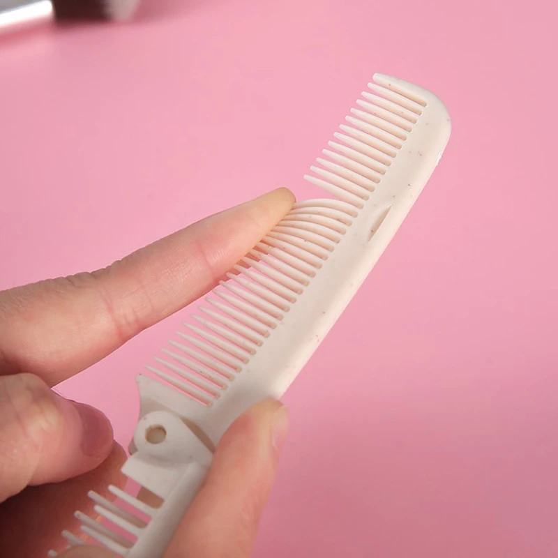 Portable Travel Foldable Hair Comb Brush Massage Hair Comb Hairdressing Tools Anti-Static Styling Folding Hair Comb Professional