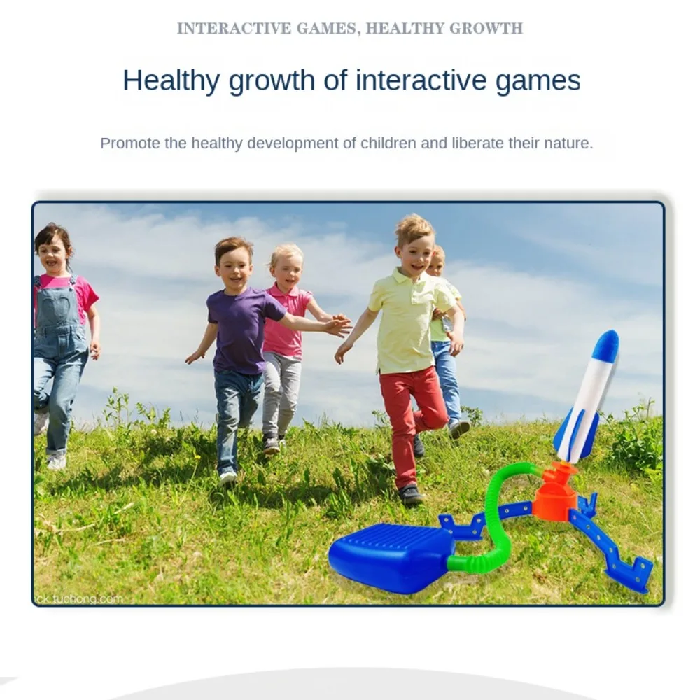 Light Sports Toys Jump Stomp Adjustable Pressed Rocket Launchers Foot Pedal Launcher Foot Pump Launcher Toys Soaring Rocket