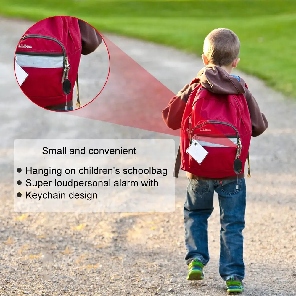 120dB Safe Sound Alarm Self-defense Keychain Emergency Attack Anti-rape Keyring Protect Alert Personal Safety Alarm Keychain