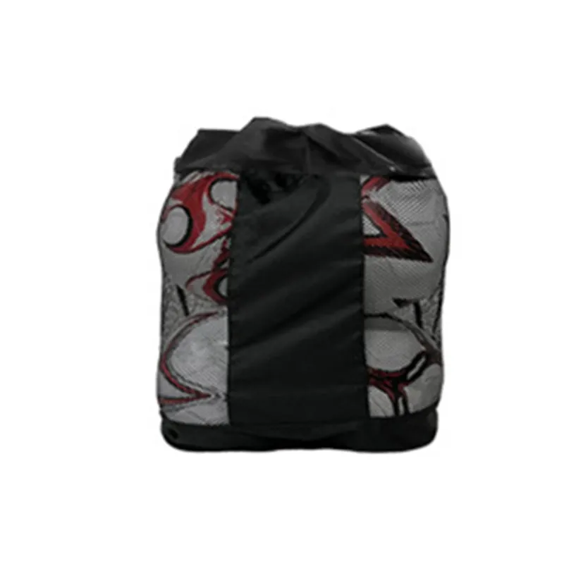 Drawstring Mesh Bag for Balls Waterproof Storage Bag for Football Basketball Training Equipment Bag with Shoulder Strap