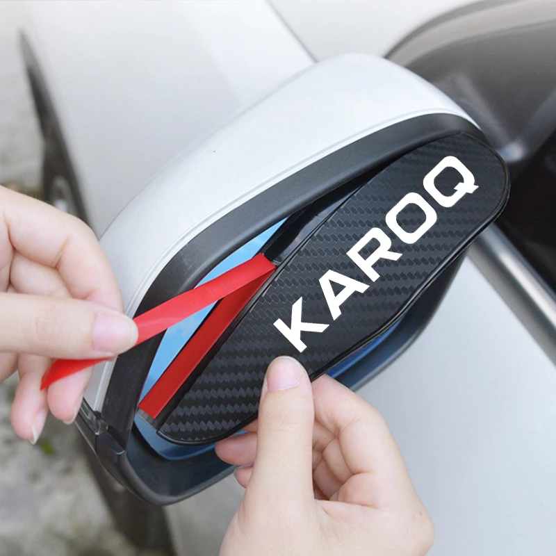 for Skoda VRS FABIA KODIAQ KAROQ octavia RAPID ROOMSTER SCALA Yeti Car Rearview Mirror Rain Eyebrow Visor Car Rearview Side 2pcs